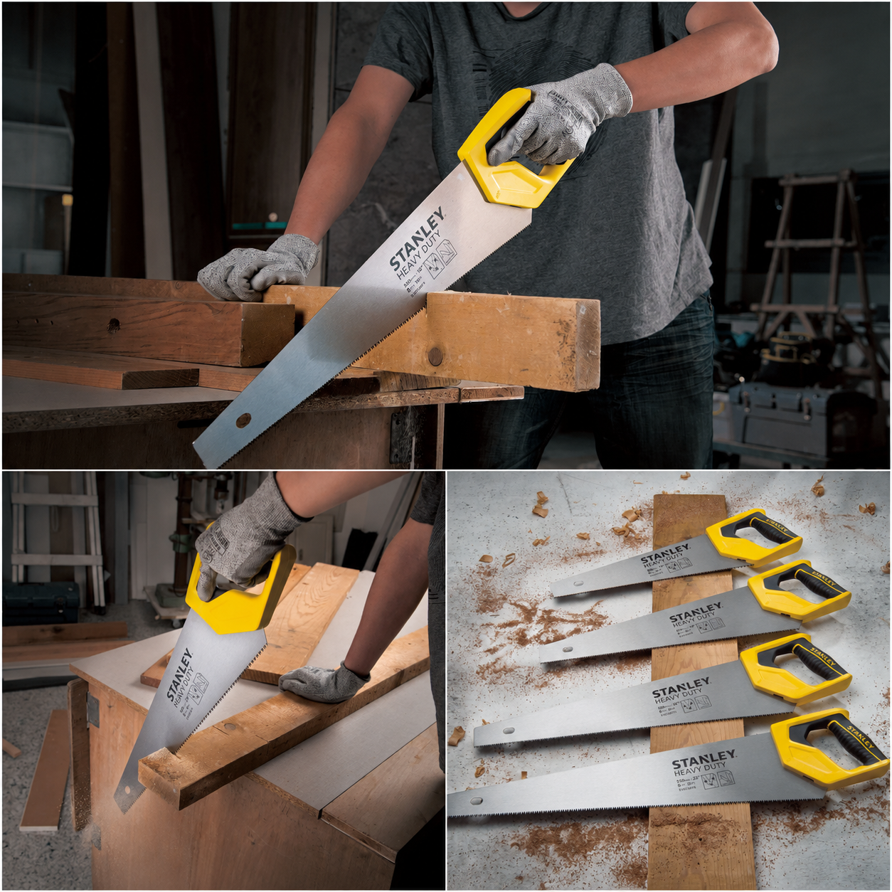 Stanley Heavy-Duty Bi-Material Handsaw
