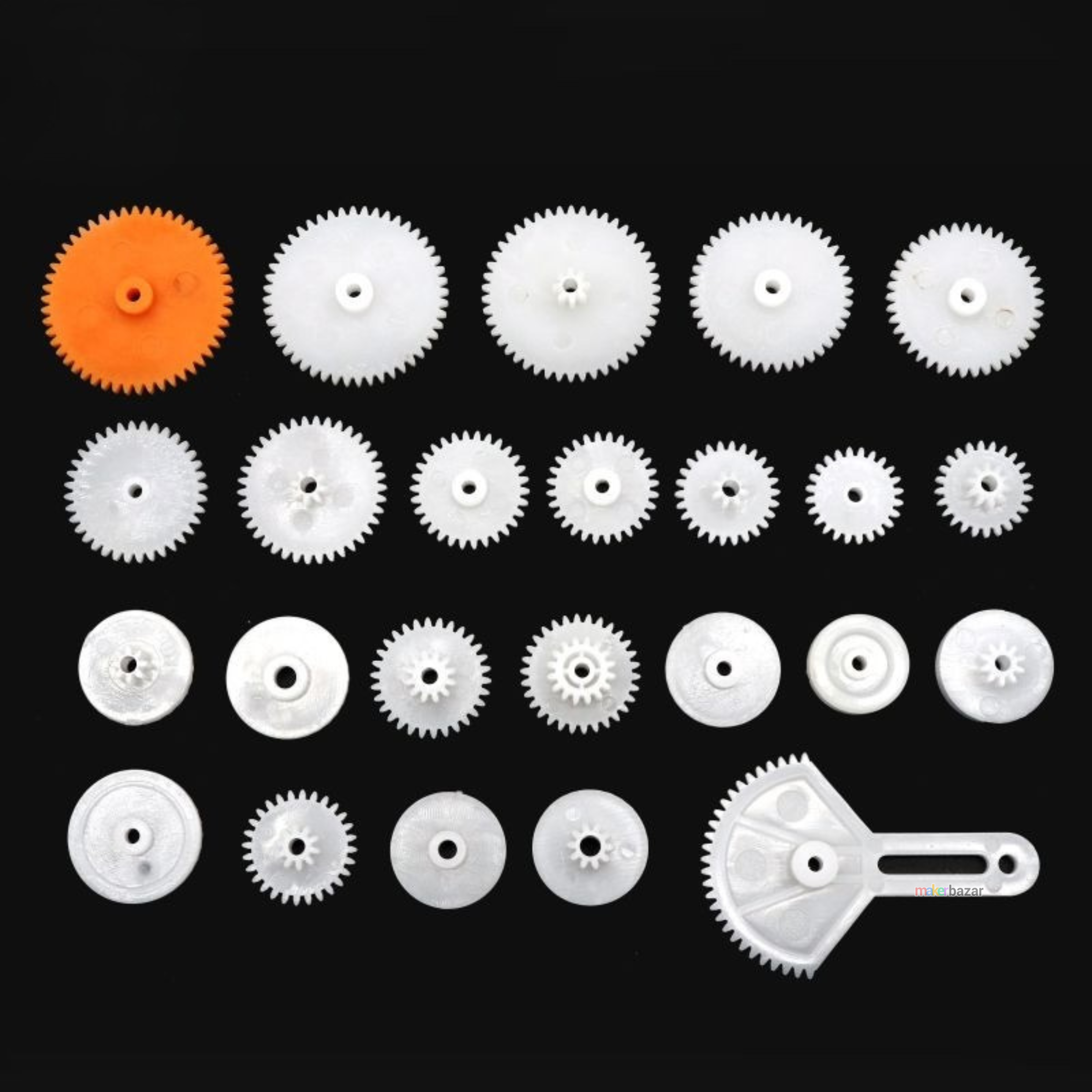 82pcs Plastic Gear Set Kit for DIY Robotics, Toy Cars & Mechanical Models