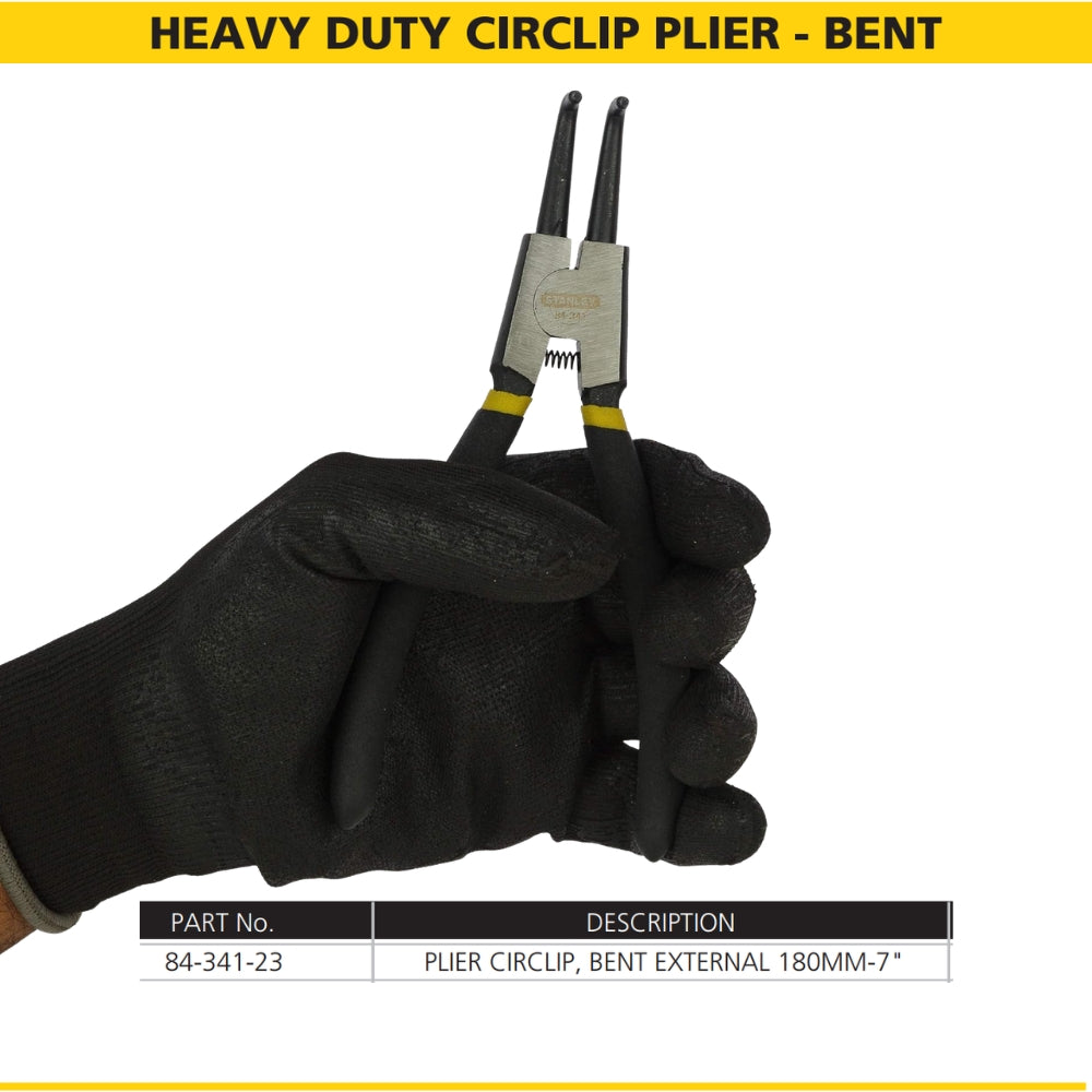 Stanley Heavy-Duty Bent Circlip Pliers