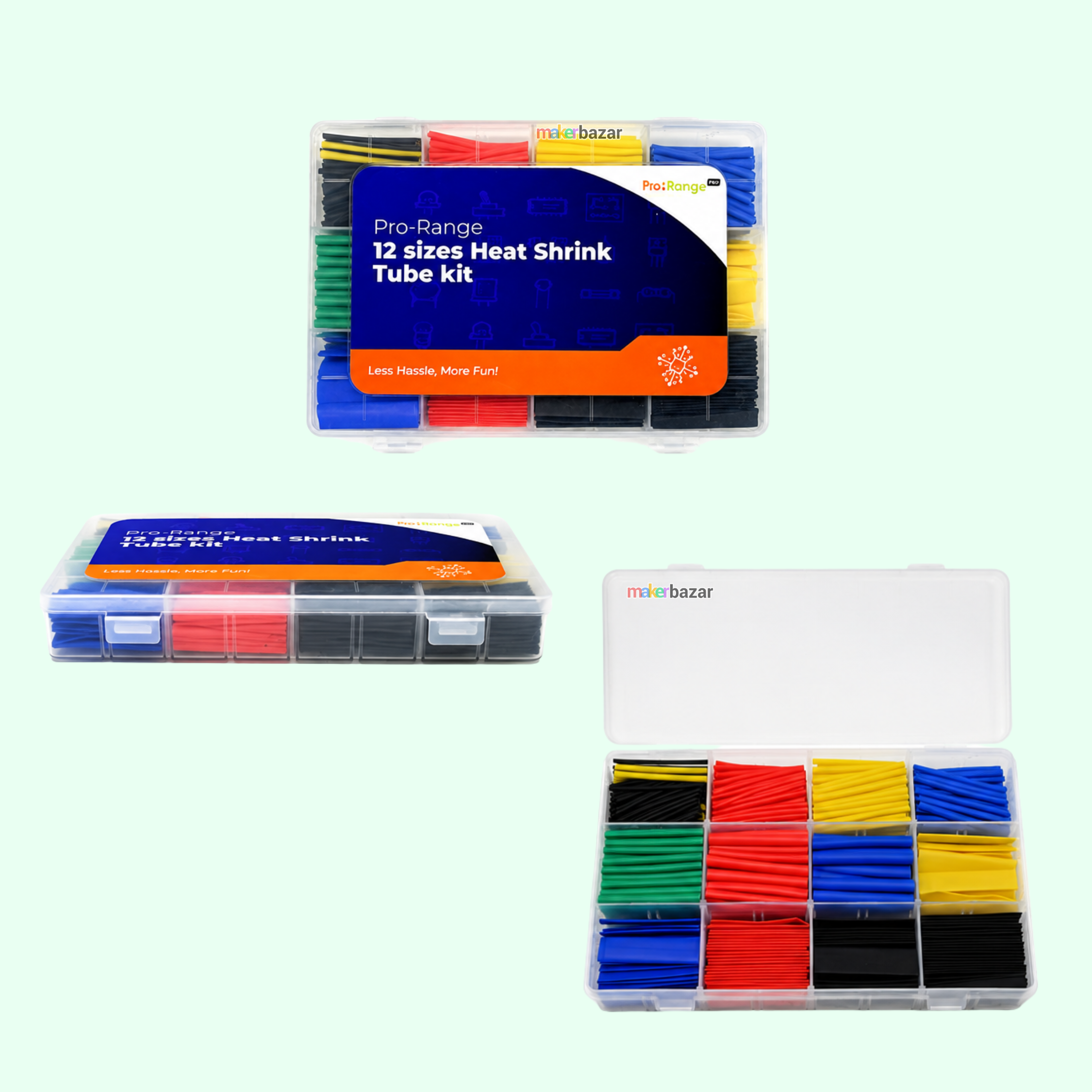 850PCS Heat Shrink Tube Kit for Wire Insulation & Cable Protection