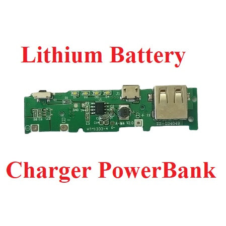5-Volt 1-Amp USB-A + Micro-USB 4-LEDs Power Bank Charging Module