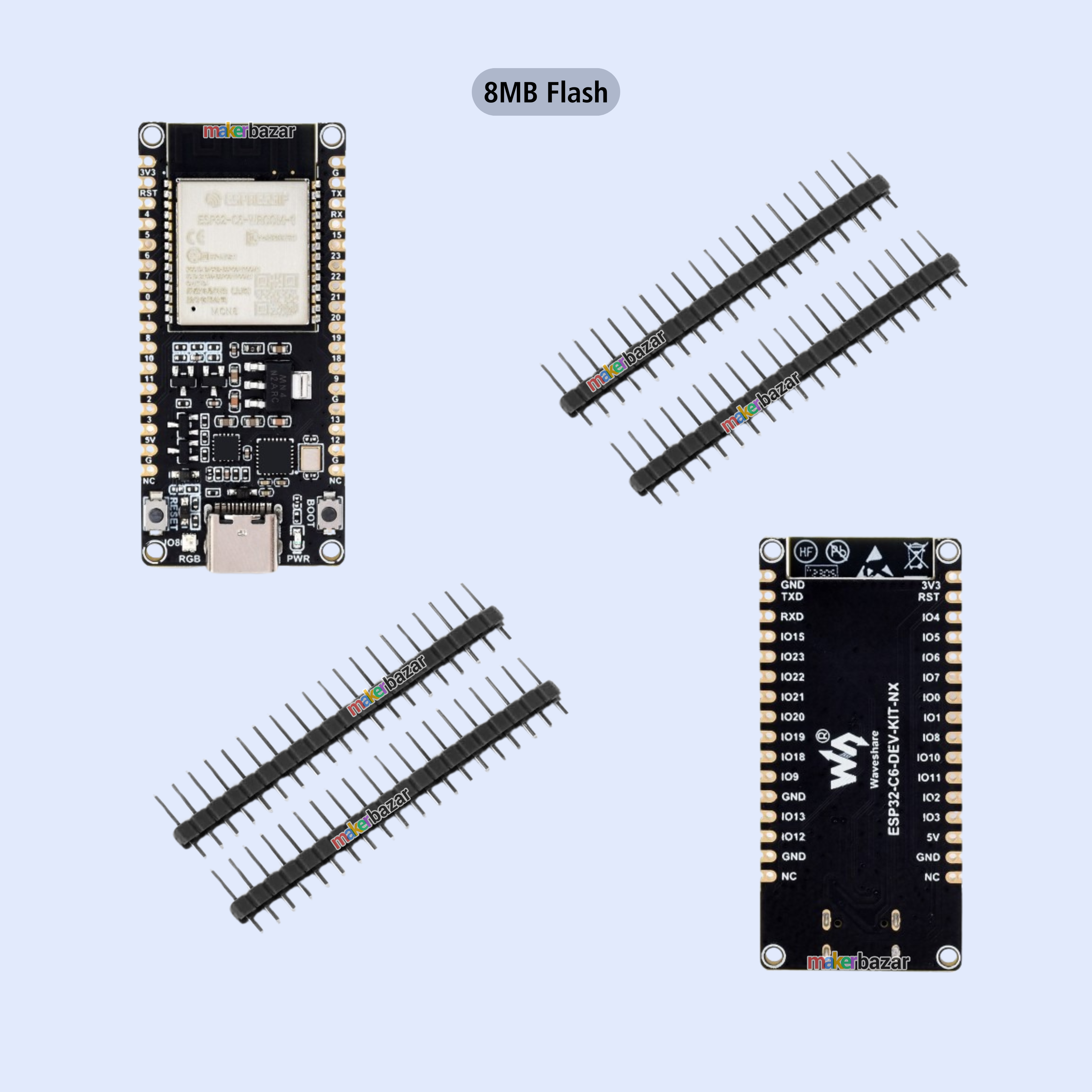 Waveshare ESP32-C6 WiFi 6 Dev Board Kit NX