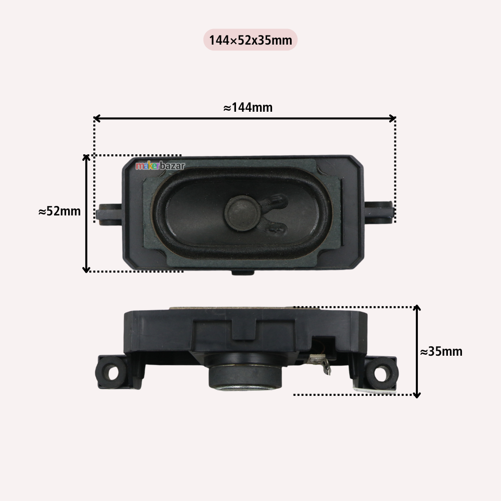 8Ω 5W LED/LCD/OLED LAPTOP & TV Speakers -REFURBISHED
