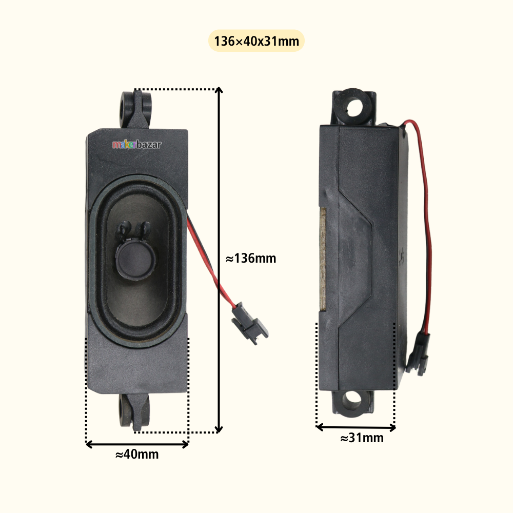 8Ω 8W LED/LCD/OLED LAPTOP & TV Speakers -REFURBISHED