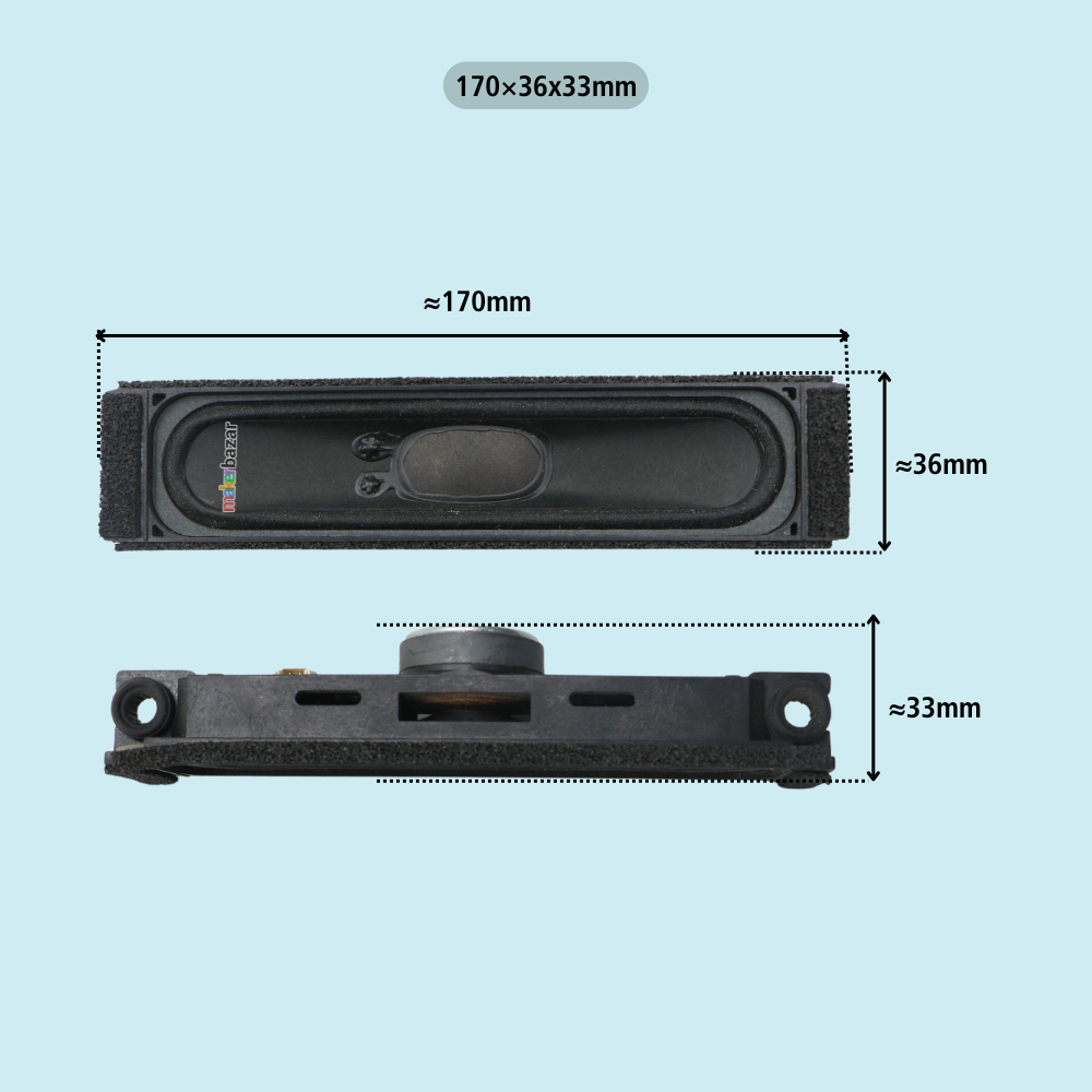 8Ω 8W LED/LCD/OLED LAPTOP & TV Speakers -REFURBISHED