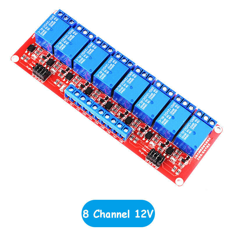 Red Relay Board Module with High/Low Level Trigger Optocoupler