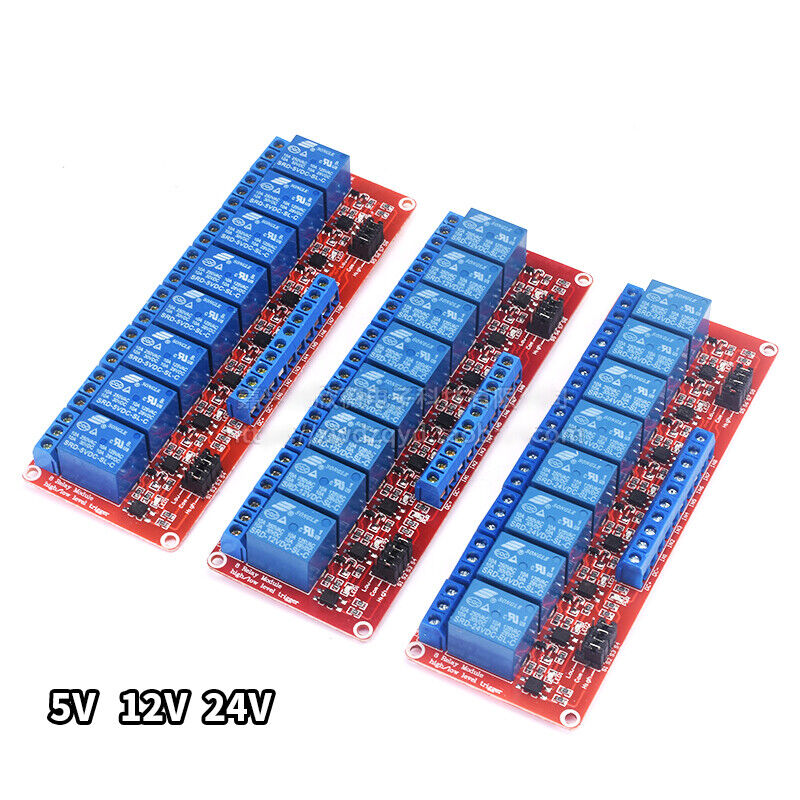 Red Relay Board Module with High/Low Level Trigger Optocoupler