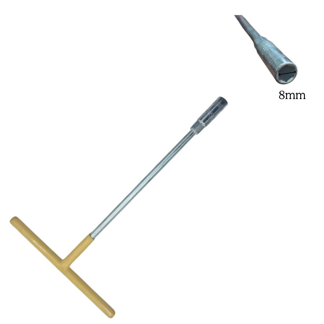 Rubber-Coated T-Grip Hexagon Socket Wrench Spanner Tool