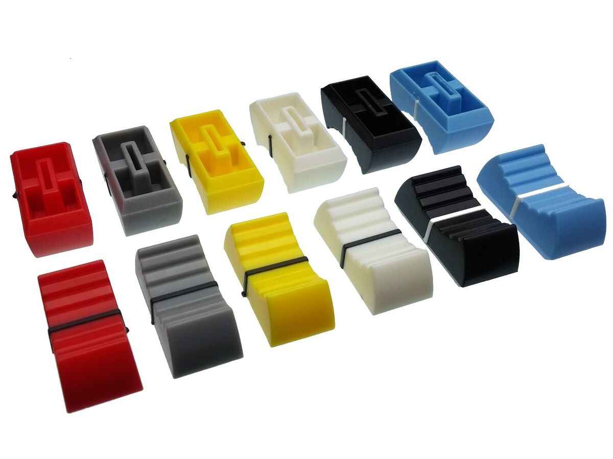 Fader Knob Touch Sensitive Slider Ribbed Mixer Potentiometer Cap uni