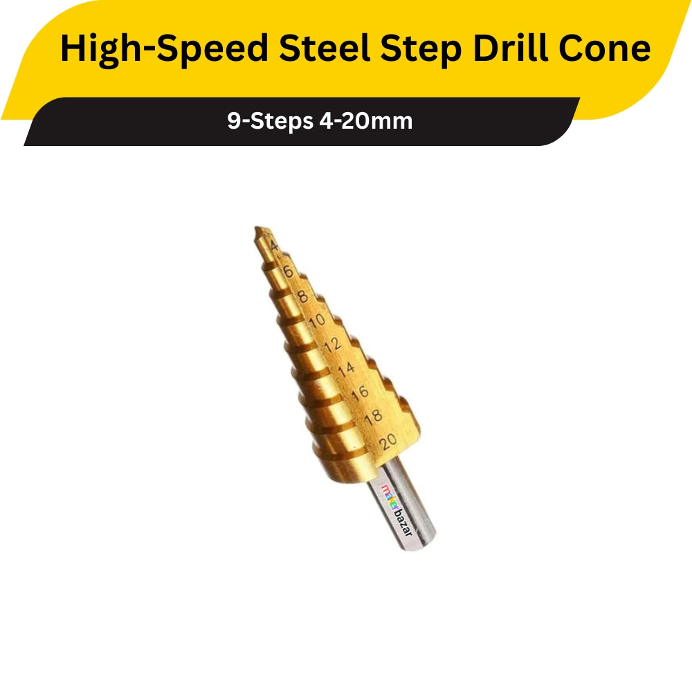 High-Speed Steel Step Drill Cone