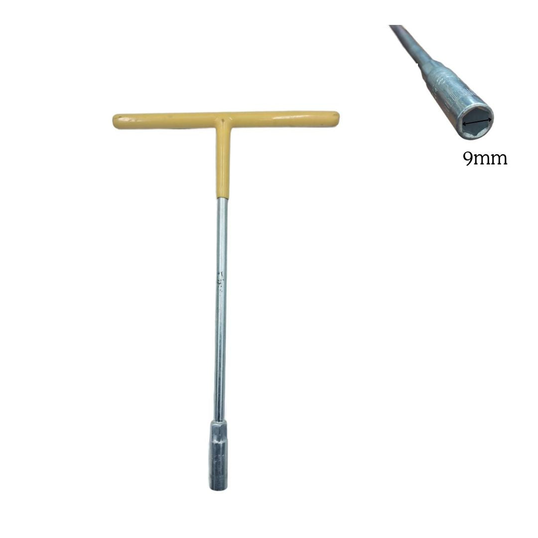 Rubber-Coated T-Grip Hexagon Socket Wrench Spanner Tool