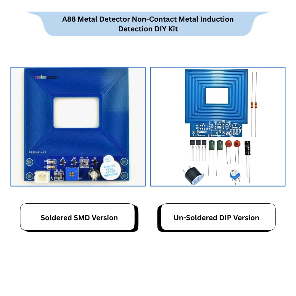 A88 Metal Detector Non-Contact Metal Induction Detection DIY Kit