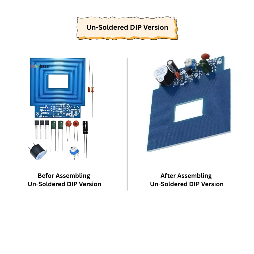 A88 Metal Detector Non-Contact Metal Induction Detection DIY Kit