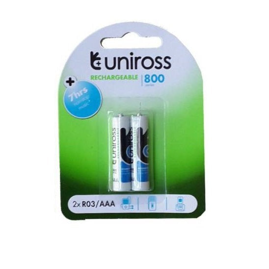 Eveready Uniross: AAA Rechargeable Batteries Pack 1.2V NiMH