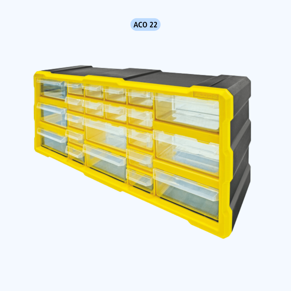 Alkon Component Organizer Storage Cabinet with Drawers & Bins
