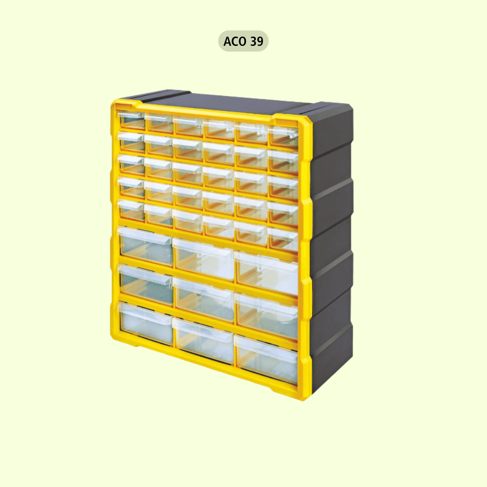 Alkon Component Organizer Storage Cabinet with Drawers & Bins