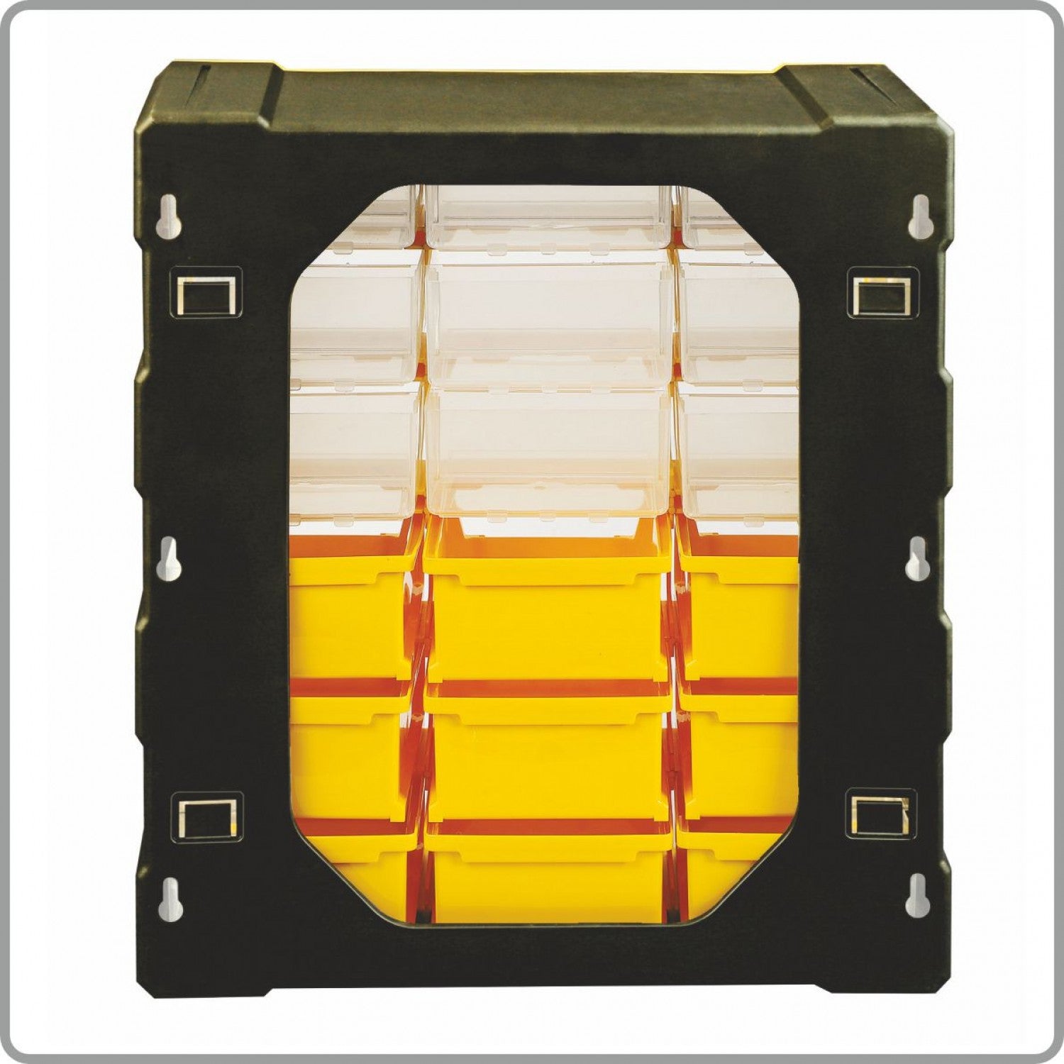 Alkon: ACO-9B9D Component Organizer Box with 9-Bins & 9-Drawers