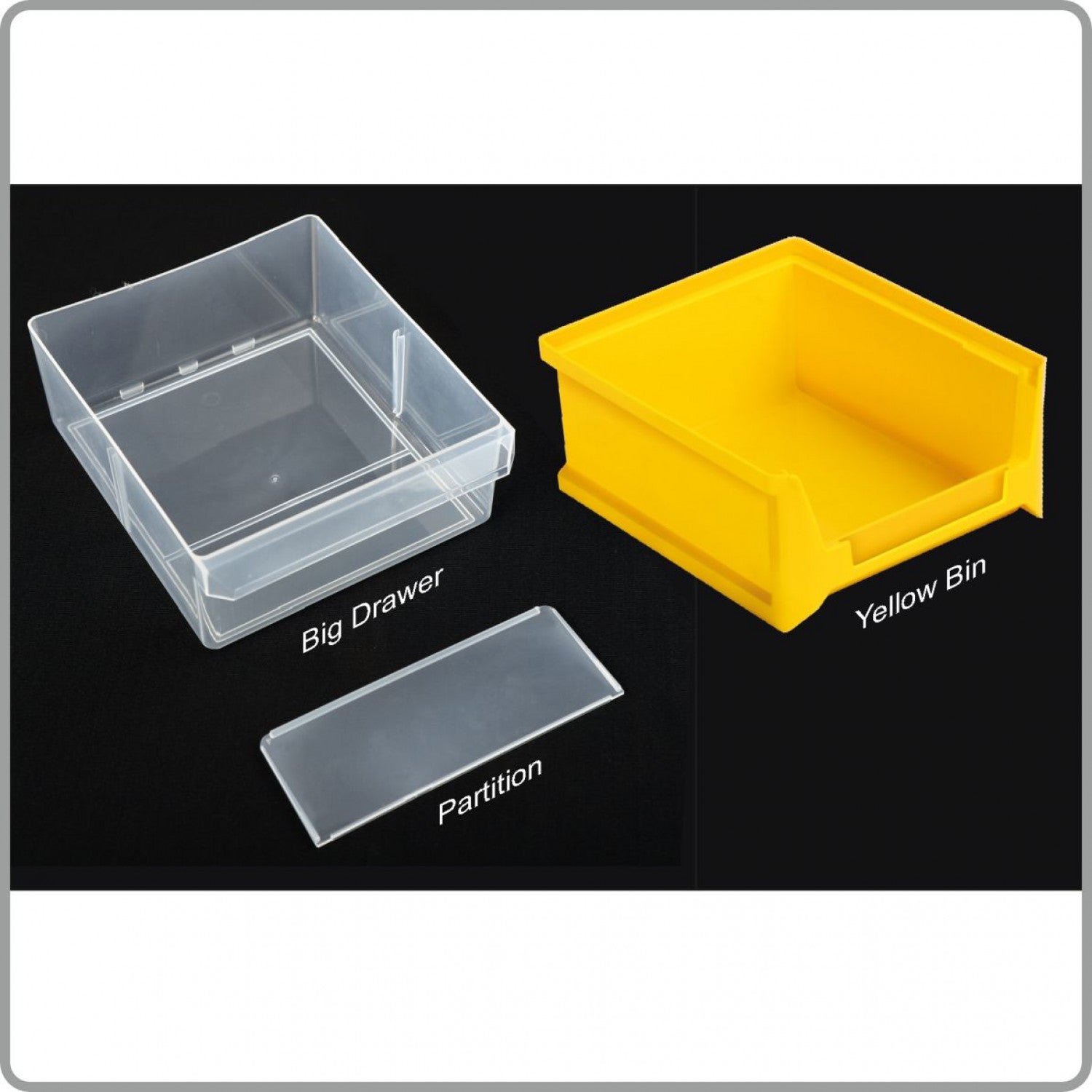 Alkon: ACO-9B9D Component Organizer Box with 9-Bins & 9-Drawers