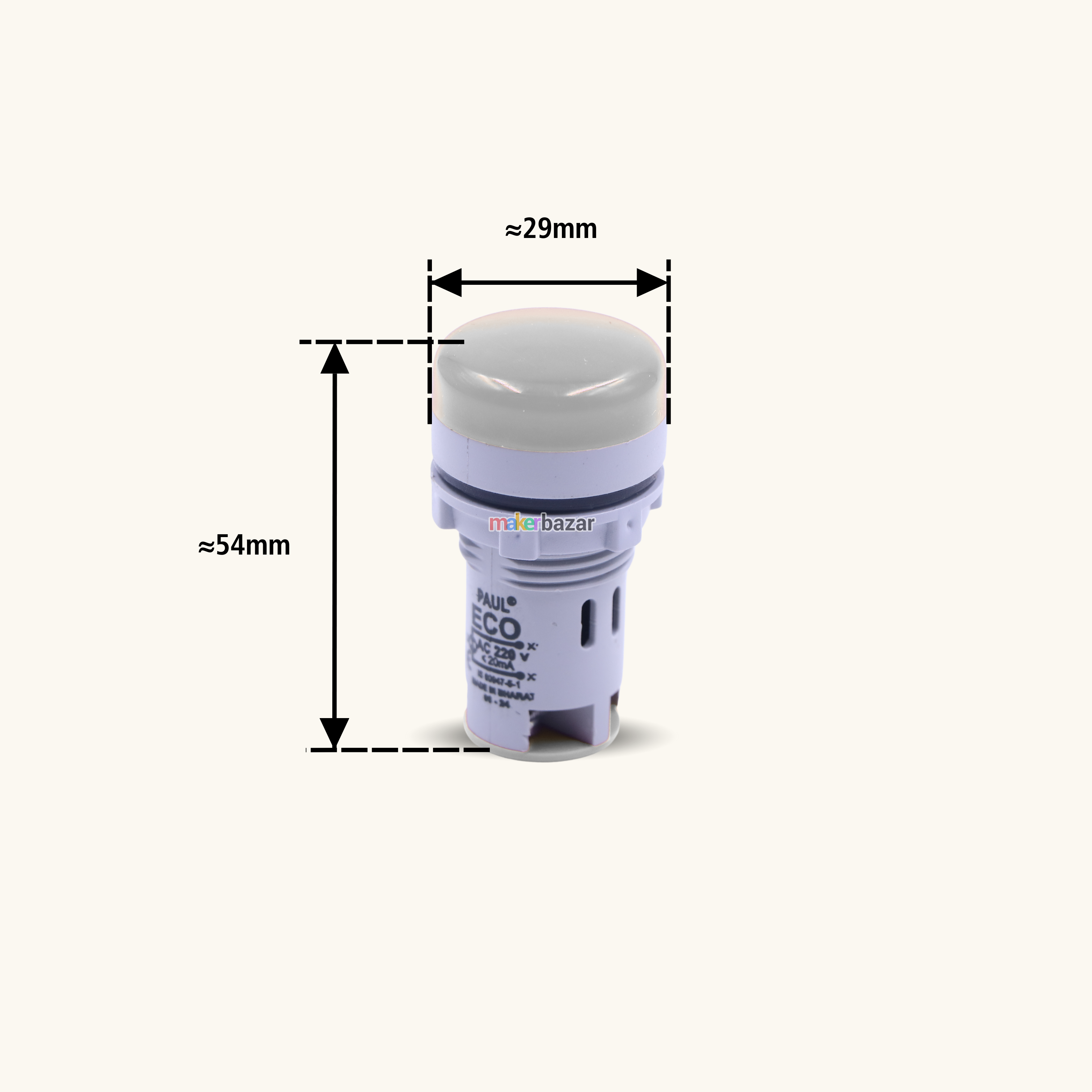 AD16-22 Big LED Power Indicator Panel Mount