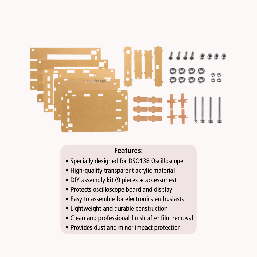 DIY Transparent Acrylic/Enclosure Case for DSO138 Oscilloscope