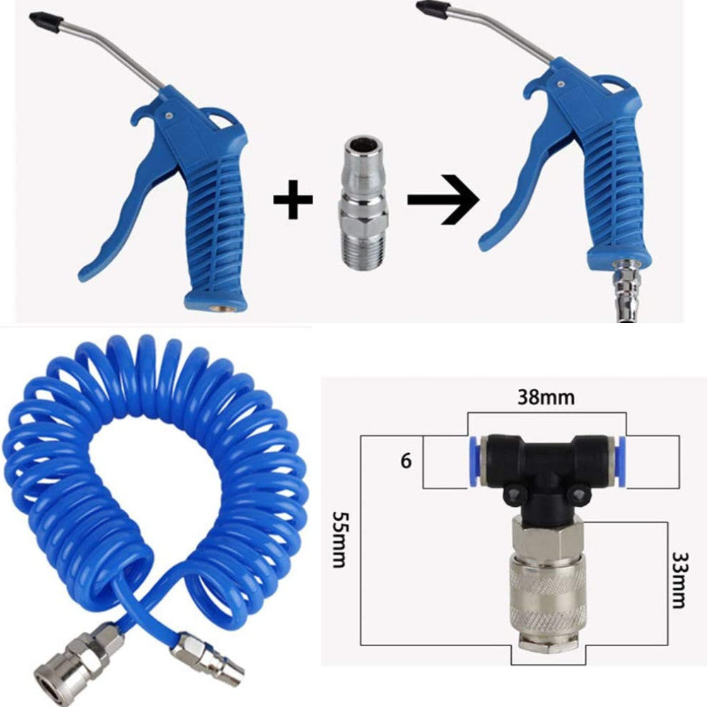 Air Duster Blow Gun with Spiral Hose