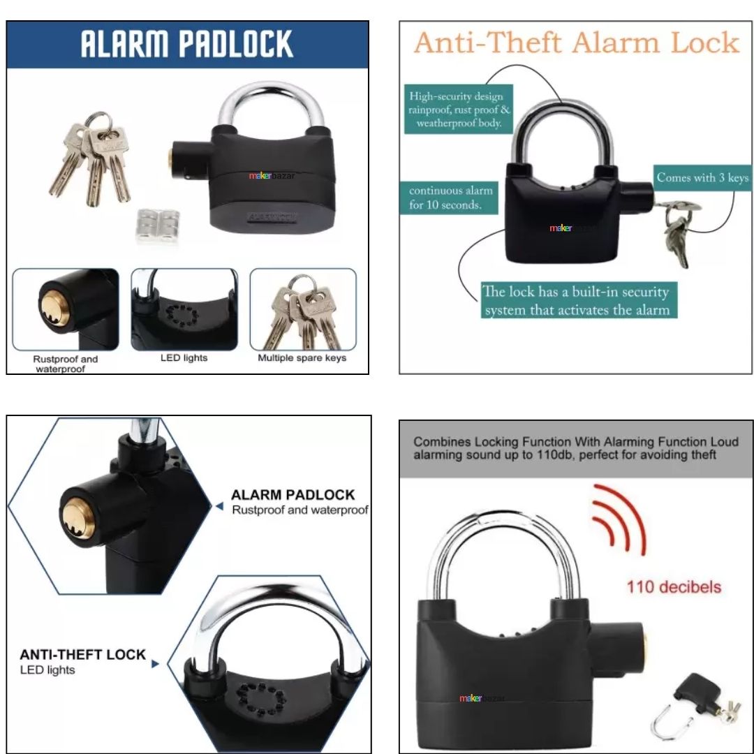 Anti Theft Motion Sensor Alarm Lock