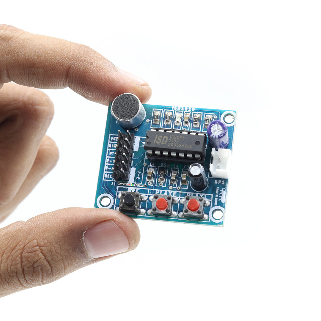 ISD1820 Voice Recorder & Sound Playback Module onboard Microphone & Speaker