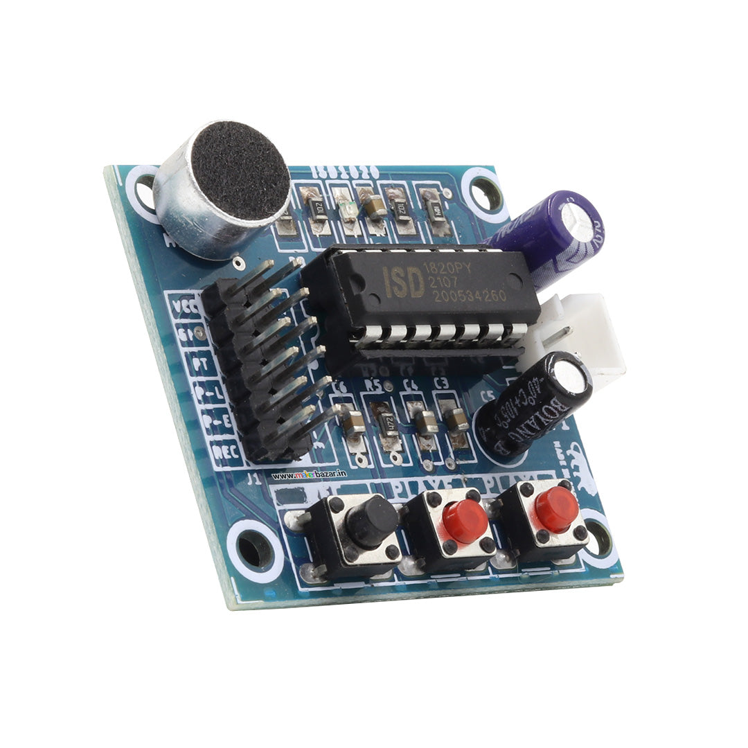 ISD1820 Voice Recorder & Sound Playback Module onboard Microphone & Speaker