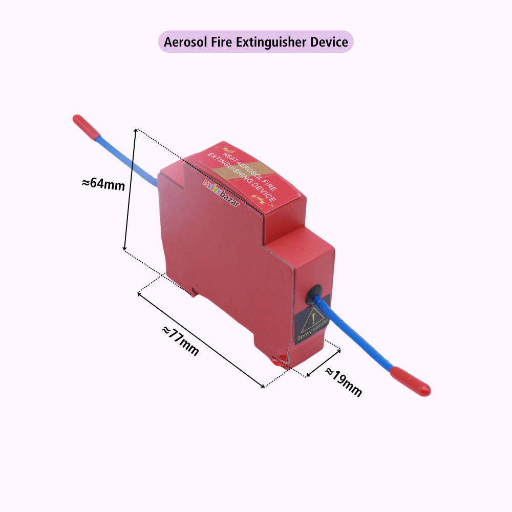 Automatic Aerosol Fire Extinguisher Device for DIN Rails