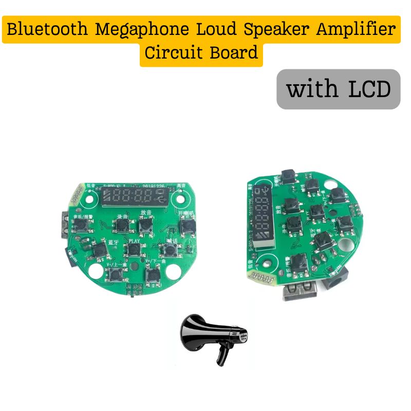 Megaphone Loud Speaker Bluetooth Circuit Board