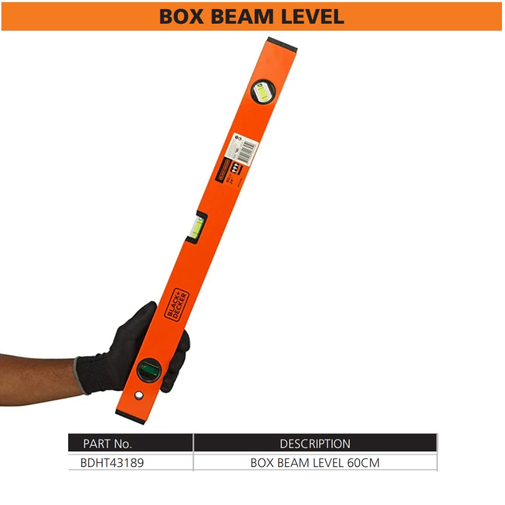 Black&Decker Box Beam Spirit Level