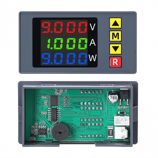 DC0-100V 10A 3-in-1 Voltage Current Power Meter