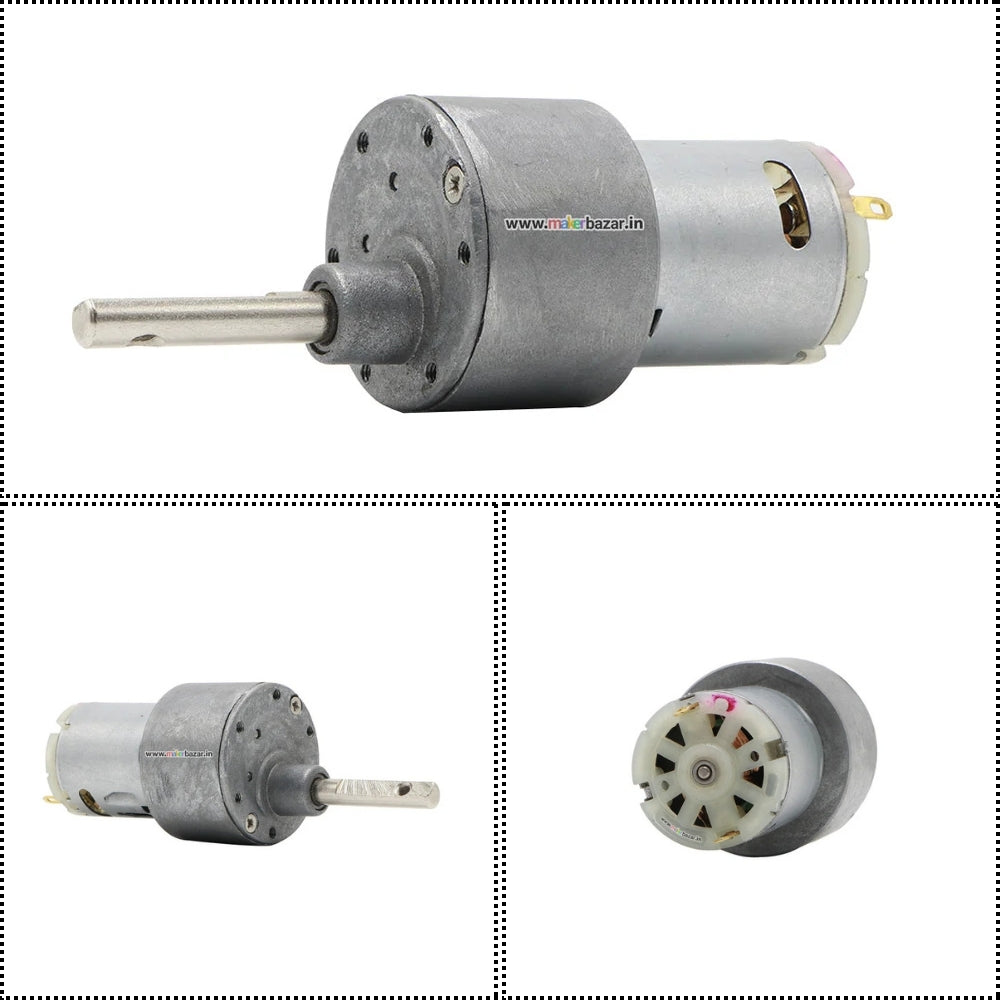 12V Johnson Side-Shaft DC Geared Motor High-Torque