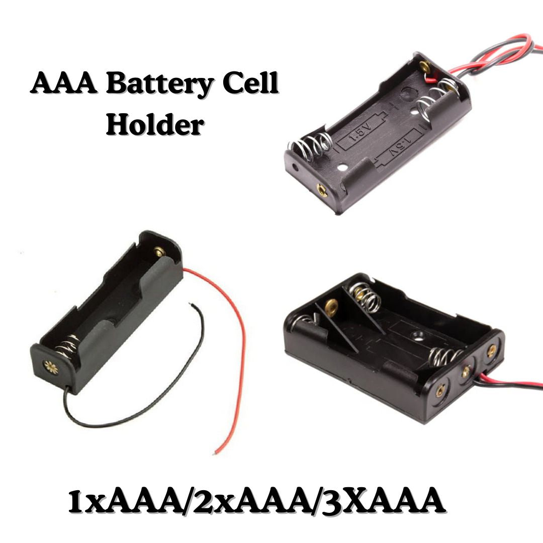 Buy AAA Battery Cell Holder with Wire Makerbazar