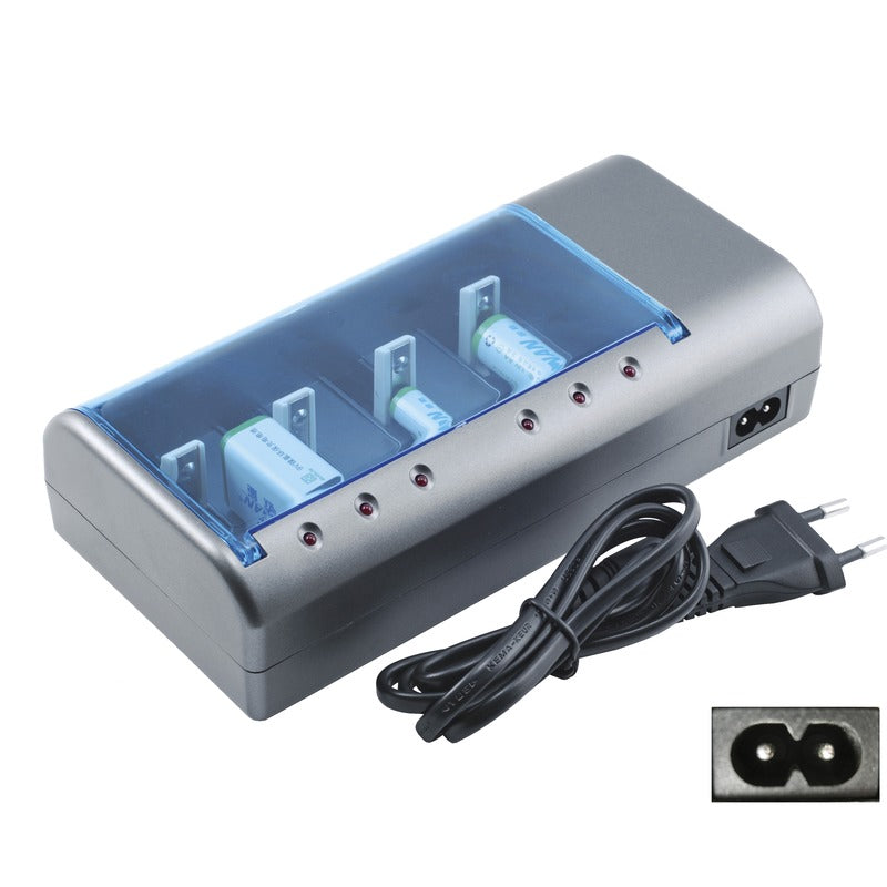 AA/AAA/9V/D/C Universal Battery Charger for Ni-Cd Ni-MH Cells