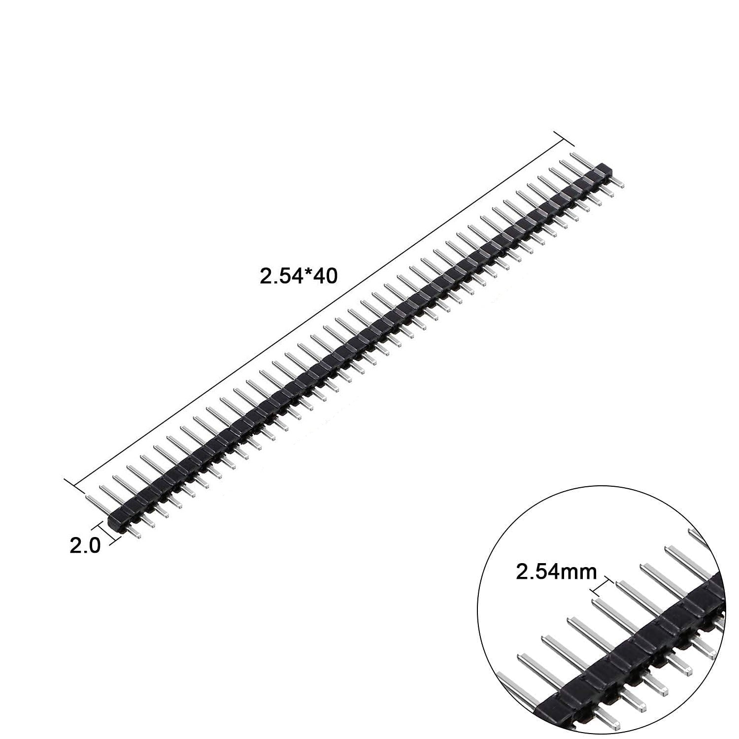 2.54mm 40-Pins Male Berg Strip Connector