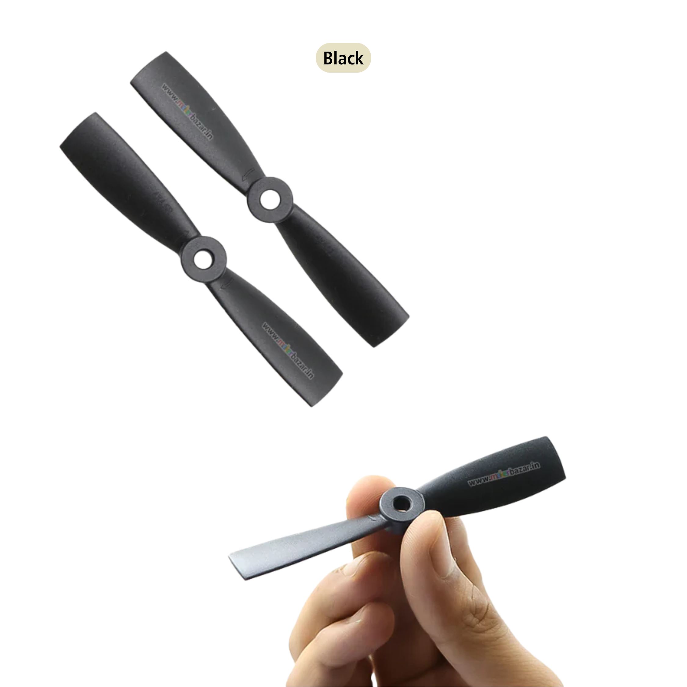 2-Blades 4.5mm Propellers For Drone/Quadcopters CW + CCW (1-Pair)