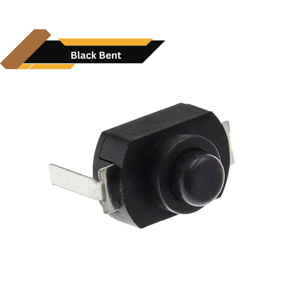 1210YD Self-Locking Torch Switch 12x10mm On-Off Button