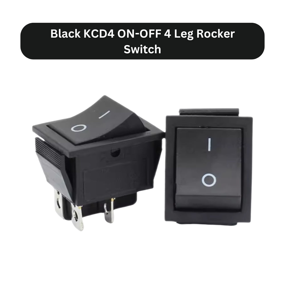 KCD4 16A 250V DPST ON-OFF 4 Leg Rocker Switch