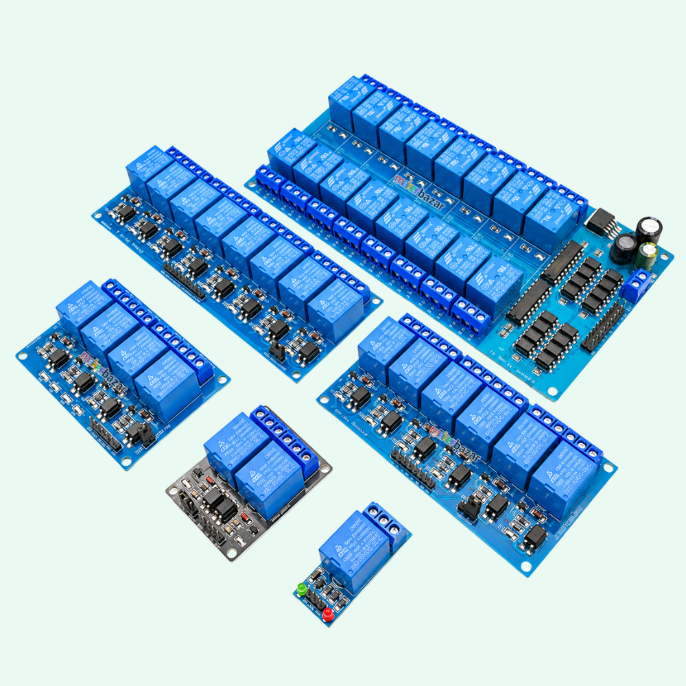 Blue Relay Board Module with Low Level Trigger Optocoupler