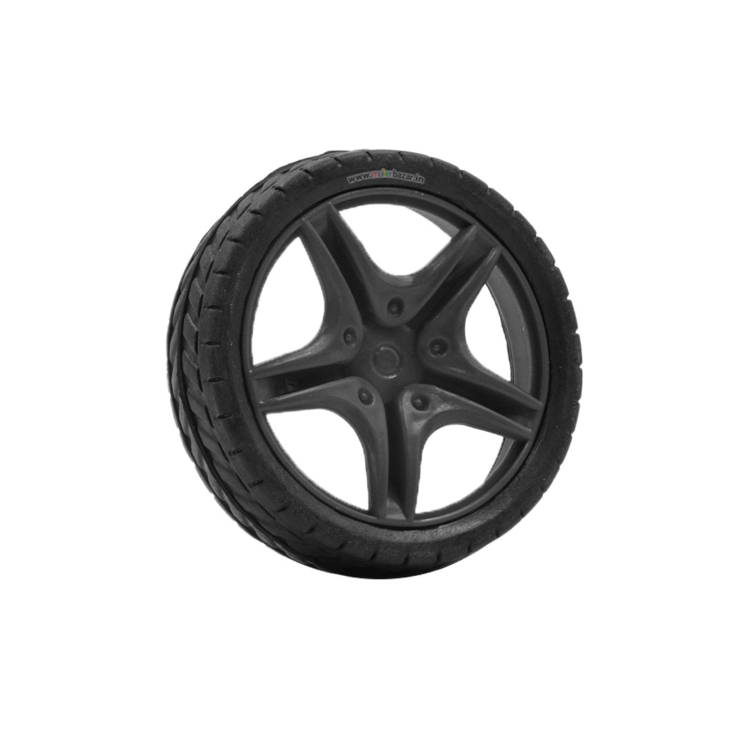 66mmX18mm Robotic Rubber Tyre Wheel for BO Motors