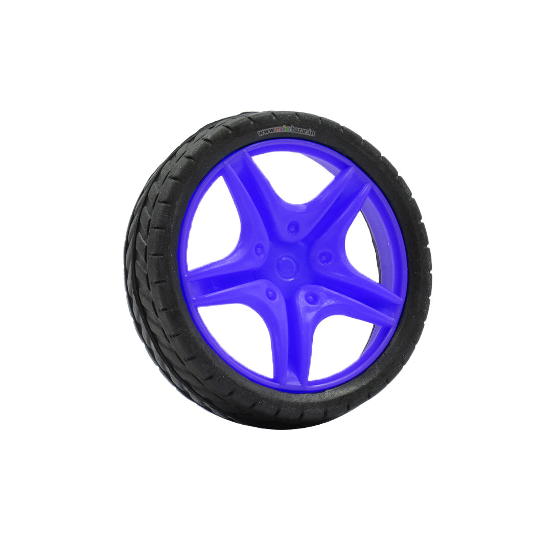 66mmX18mm Robotic Rubber Tyre Wheel for BO Motors