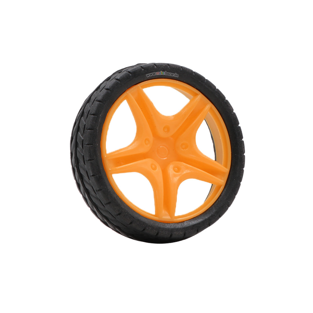 66mmX18mm Robotic Rubber Tyre Wheel for BO Motors