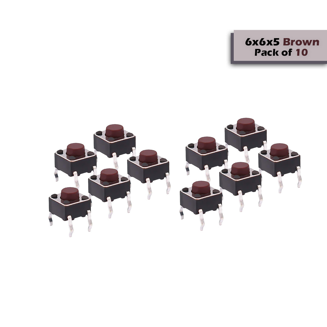 6x6mm DIP Mini Tactile Push Button Switch - 4Legs