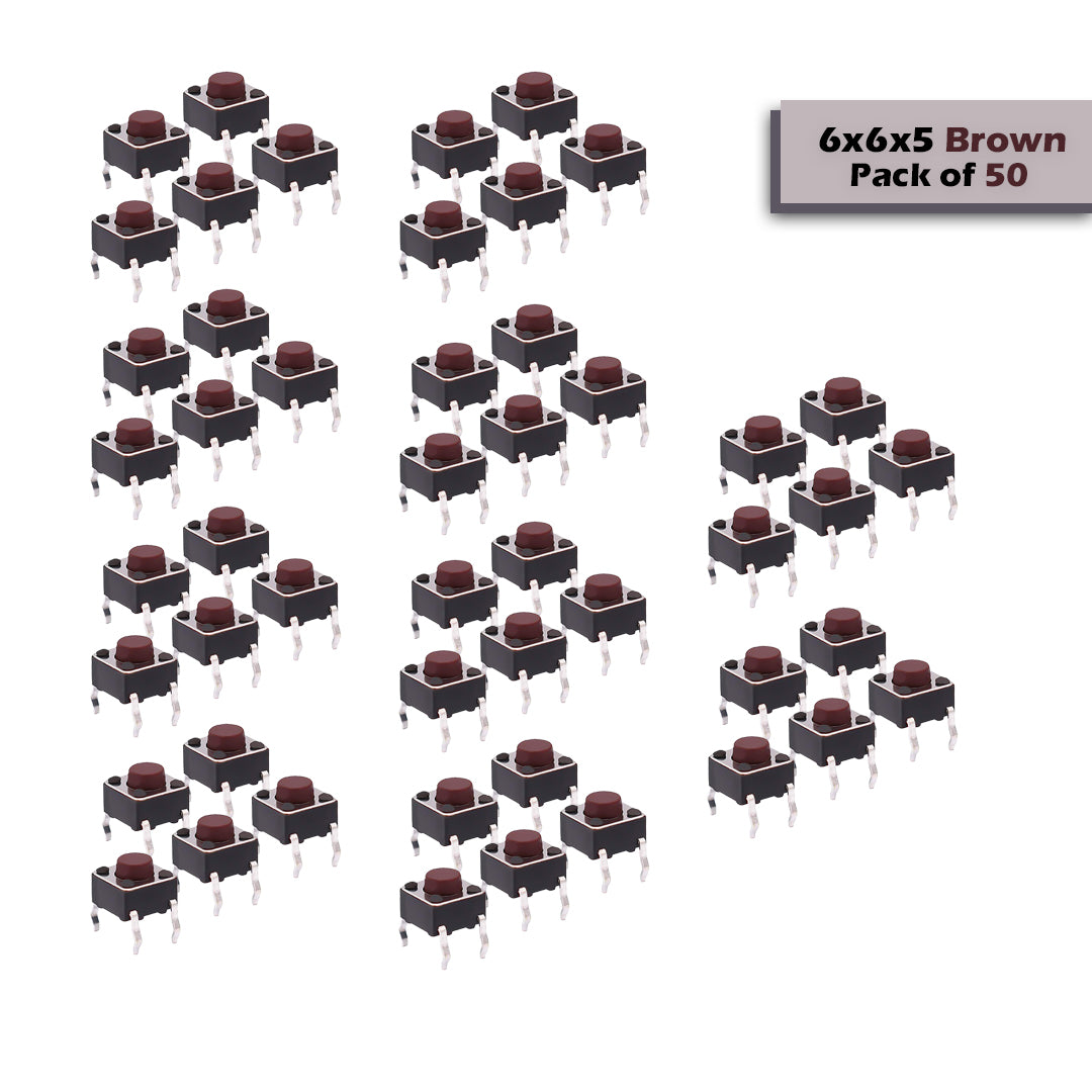 6x6mm DIP Mini Tactile Push Button Switch - 4Legs