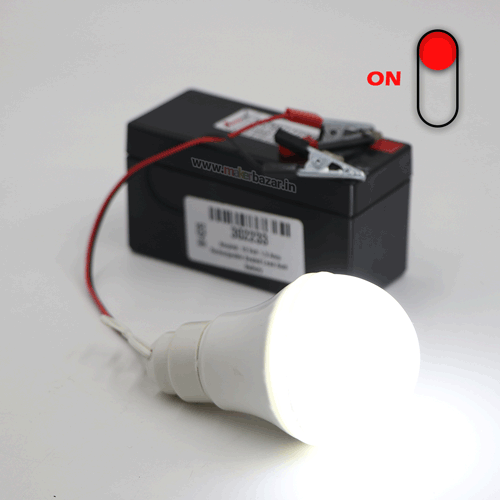 12VDC Solar LED Bulb Basic DIY Light