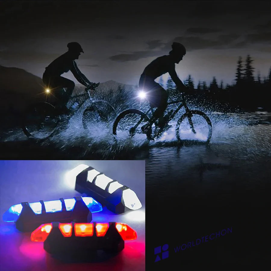 Waterproof USB Rechargeable Bike Light Tail Lamp for Safe Night Cycling