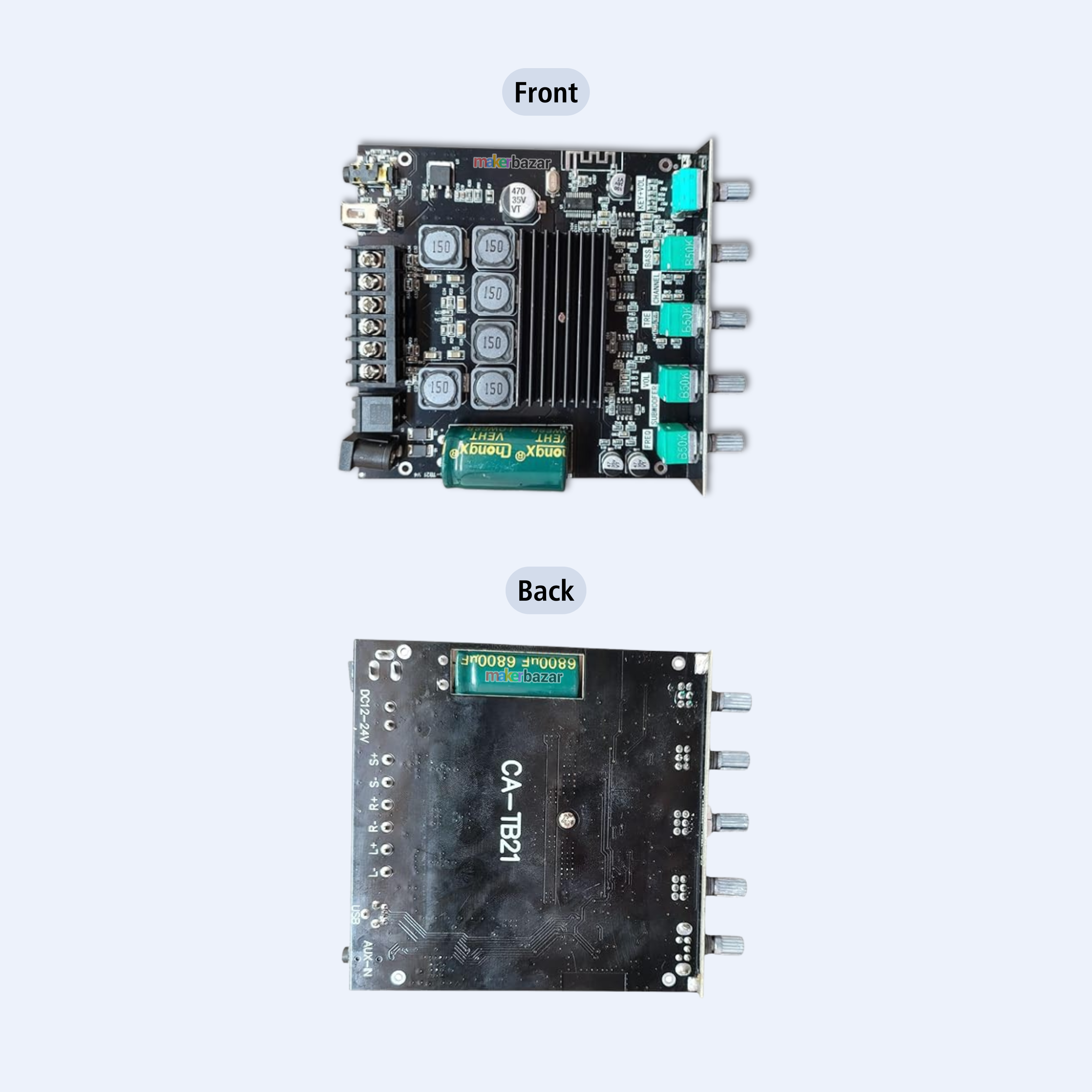 CA-TB21 2.1 Channel Bluetooth Audio Amplifier Board 2x50W + 100W
