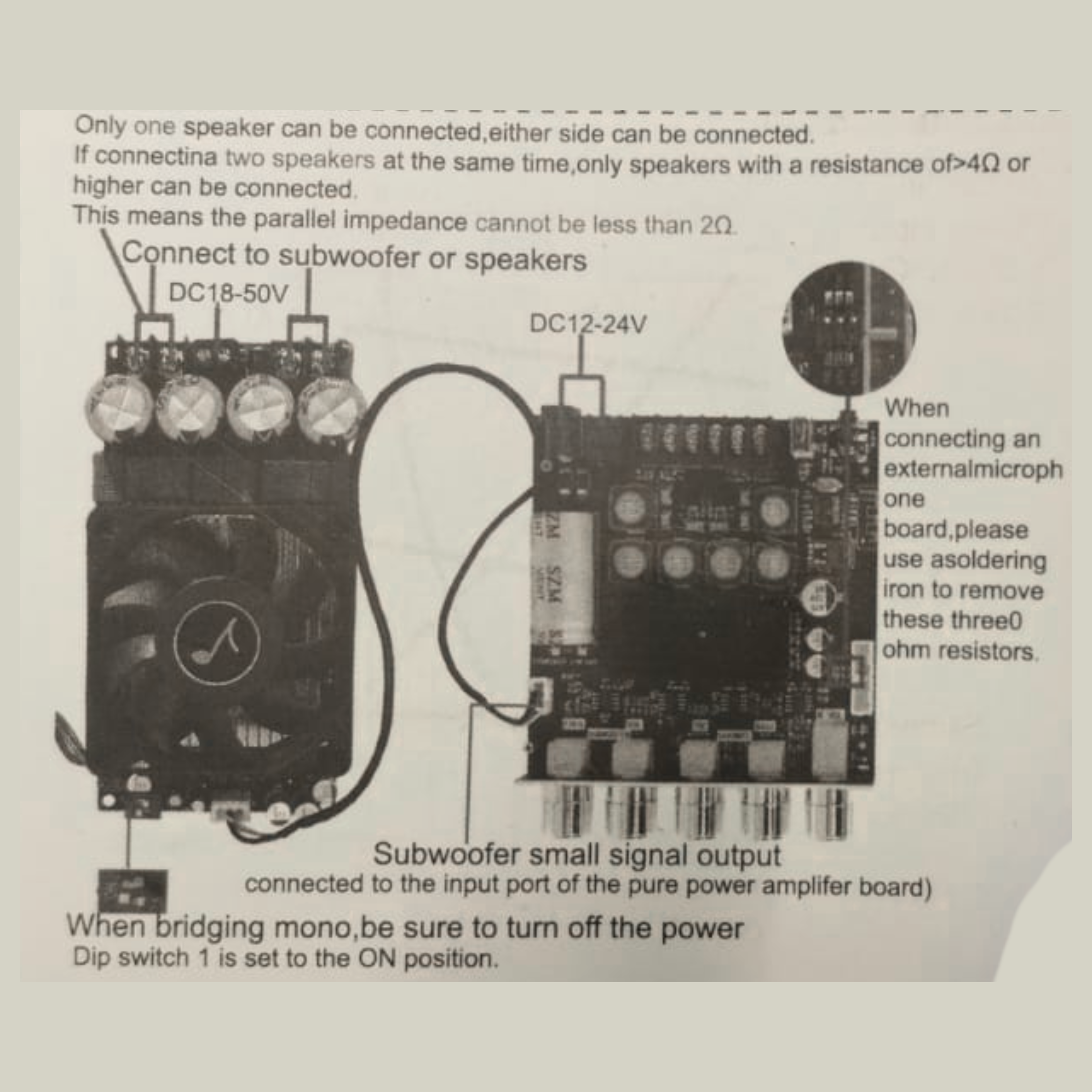 CAAV-AP09 2.1 Channel Bluetooth Audio Amplifier Board 2x50W + 100W