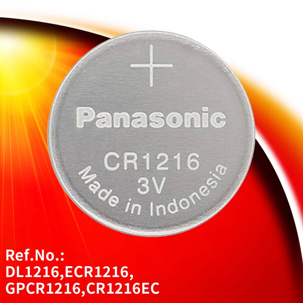 Panasonic: 3V Non-Rechargeable Round Lithium Coin Button Cells